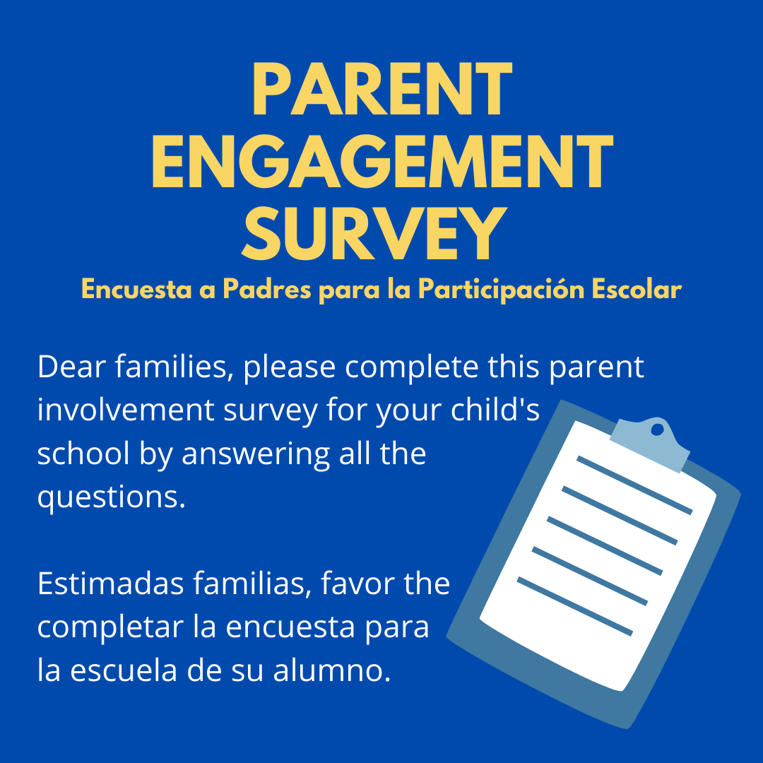 Please take our Parent Engagement Survey!